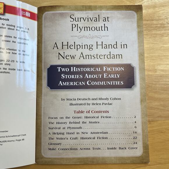 Survival at Plymouth A Helping Hand in New Amsterdam Book by Stacia Deutsch - Picture 3 of 5